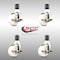 Service Caster 3 Inch 316SS Nylon Wheel Swivel 1-3/4 Inch Expanding Stem Caster Set Brake SCC SCC-SS316EX20S314-NYS-TLB-134-4 - alternate 2